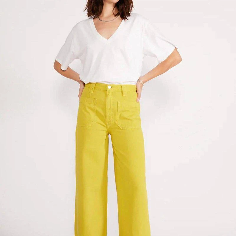 ETICA Devon Wide Leg Pants In Antique Moss 1
