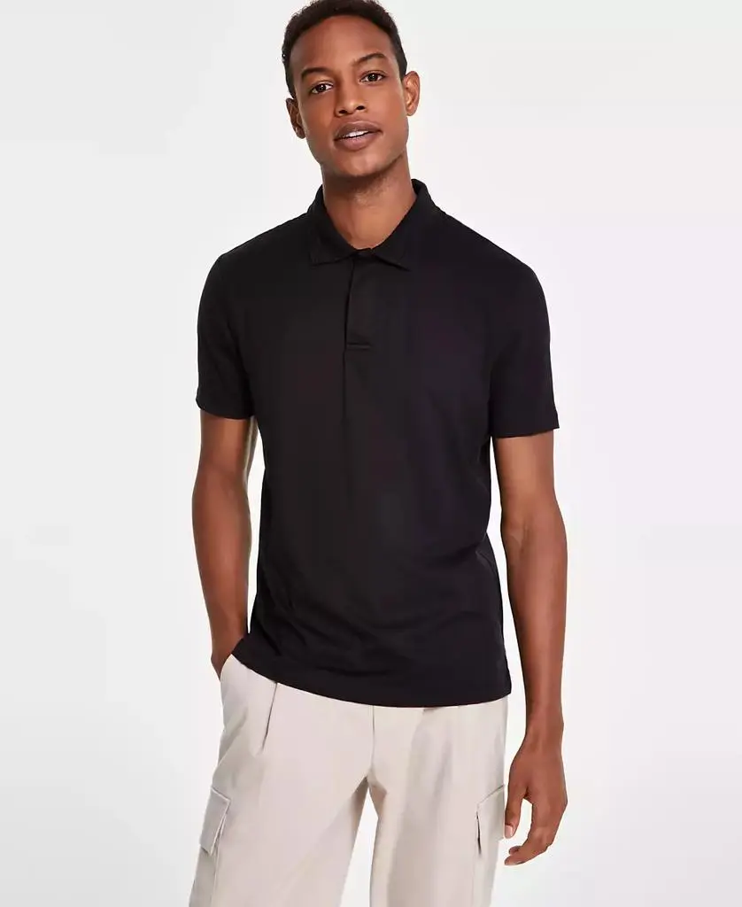 Alfani Men's Regular-Fit Mercerized Polo Shirt, Created for Macy's