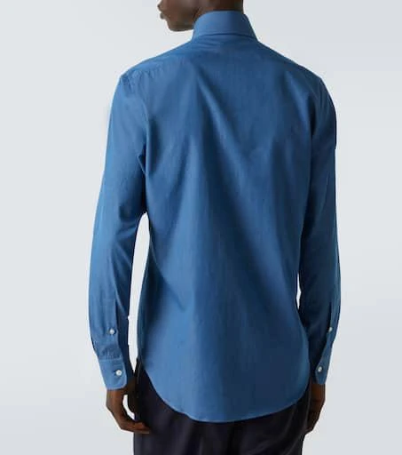 Thom Sweeney Cotton chambray shirt 4