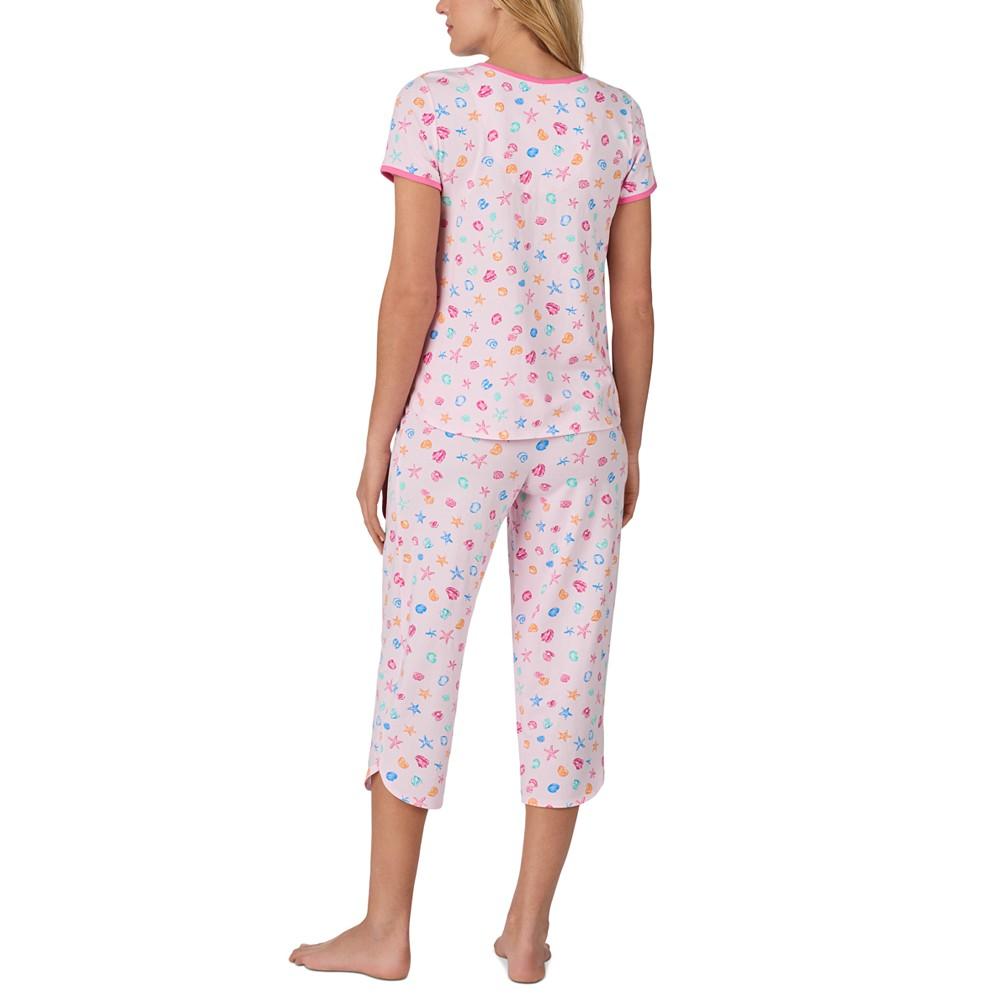 Cuddl Duds Women's 2-Pc. Printed Cropped Pajamas Set