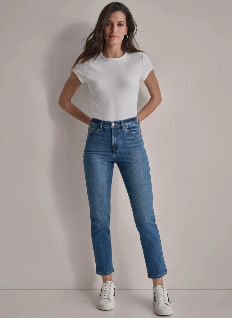 DKNY HIGH Rise Length SLIM STRAIGHT JEAN 4