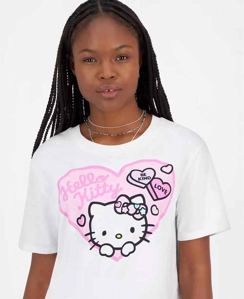 Love Tribe Juniors' Hello Kitty Valentine's Day Graphic T-Shirt 3