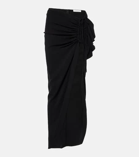 Christopher Esber Ruched jersey maxi skirt 1