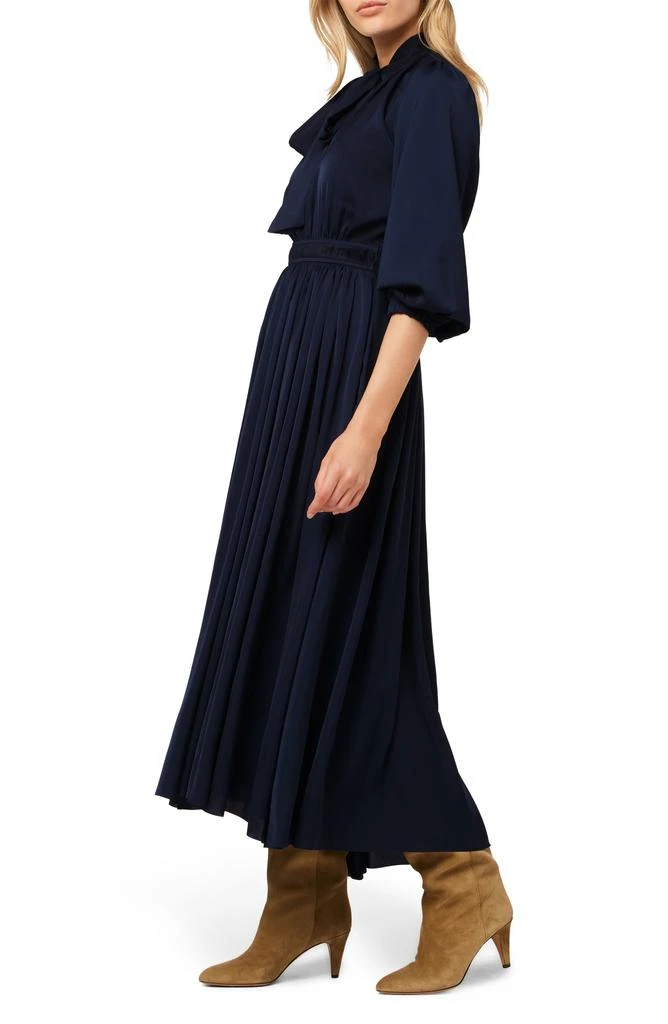 Joe's x Andrea's Lookbook Elle Tie Neck Blouson Sleeve Midi Dress 3
