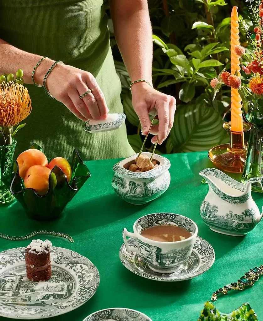 Spode Heritage Green Italian Covered Sugar Bowl 2