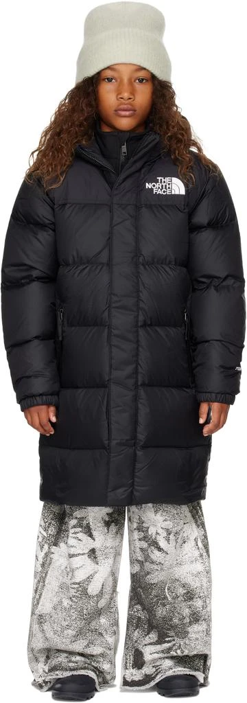 The North Face Big Kids Black Nuptse Long Down Coat 1