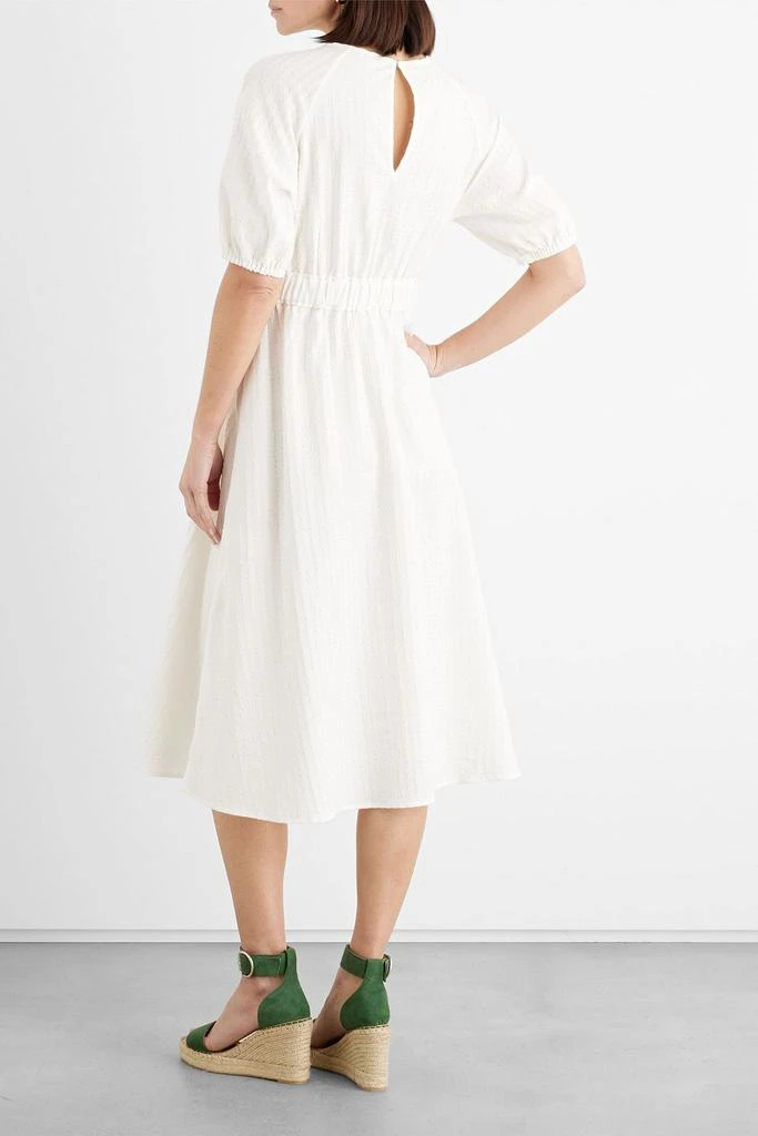 IRIS & INK Corinne cotton-blend jacquard midi dress 3