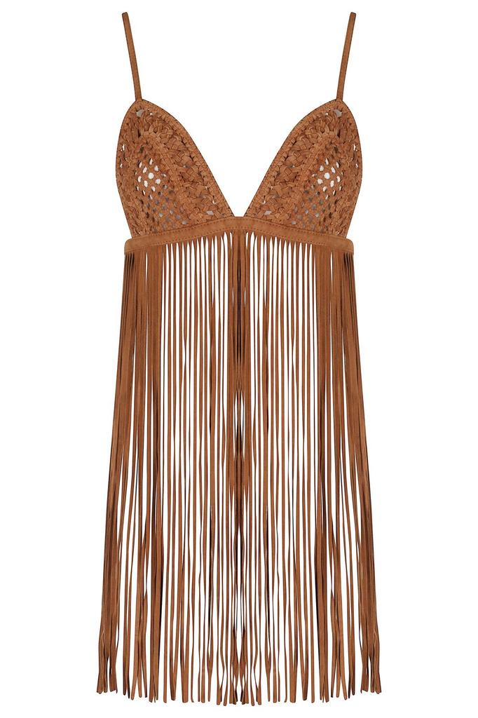 retrofête Retrofete Jacinta Fringed Bra Top