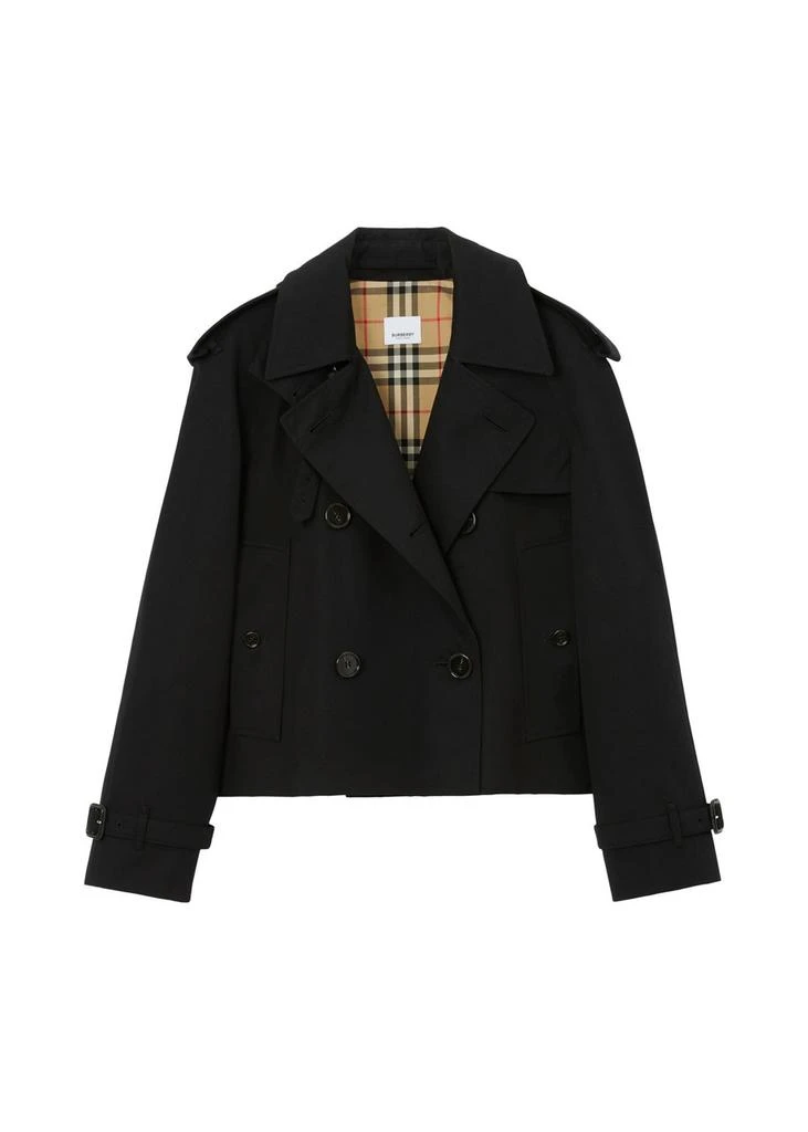Burberry Cropped gabardine trench jacket 5