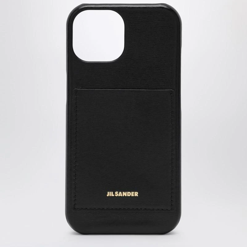 Jil Sander Black iPhone 15 Pro cover with logo