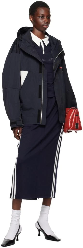 Kijun Navy Football Jersey Midi Skirt 4