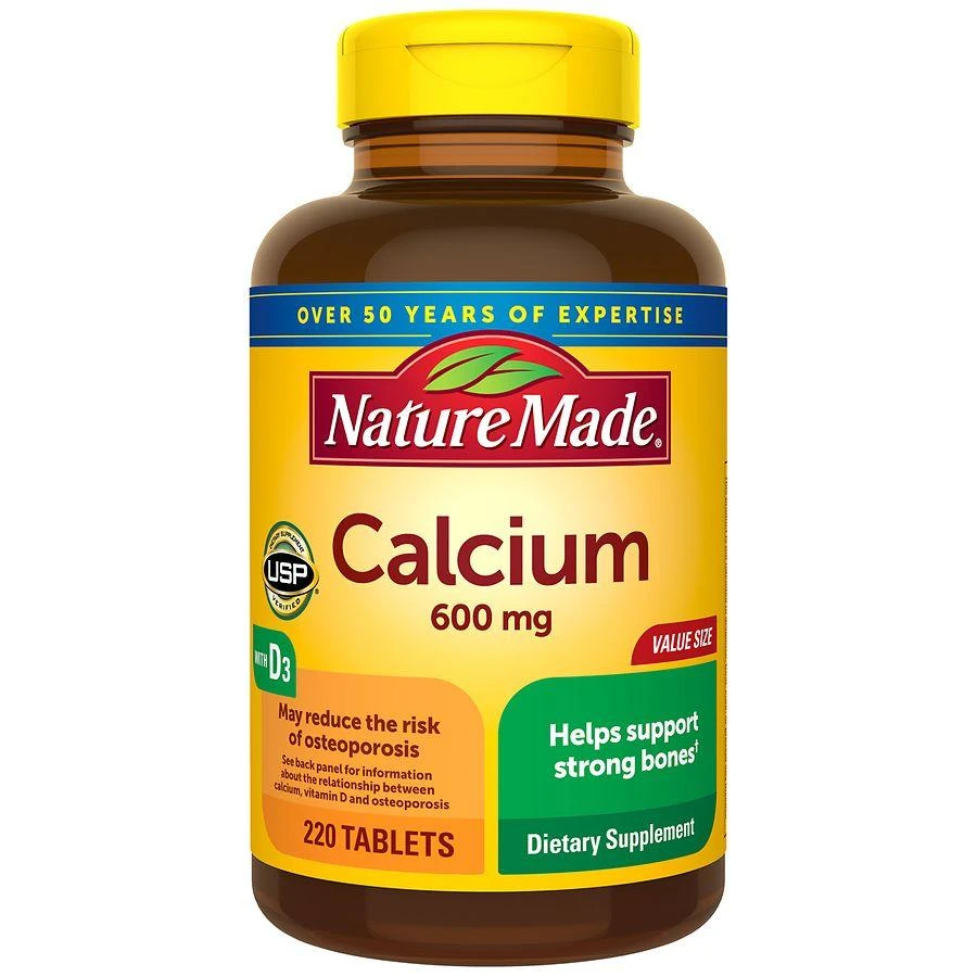 Nature Made Calcium 600 Mg With Vitamin D3 Tablets 1