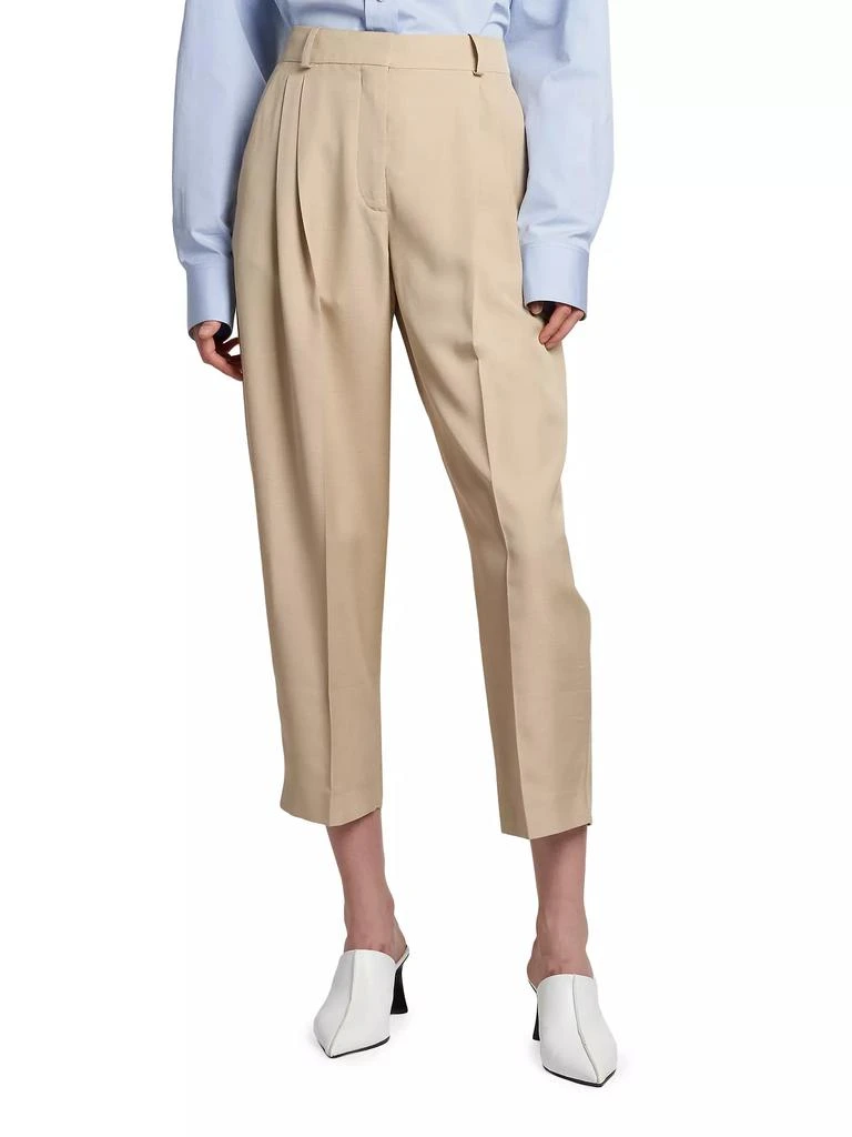 Stella McCartney Iconic Pleated Cropped Pants 3