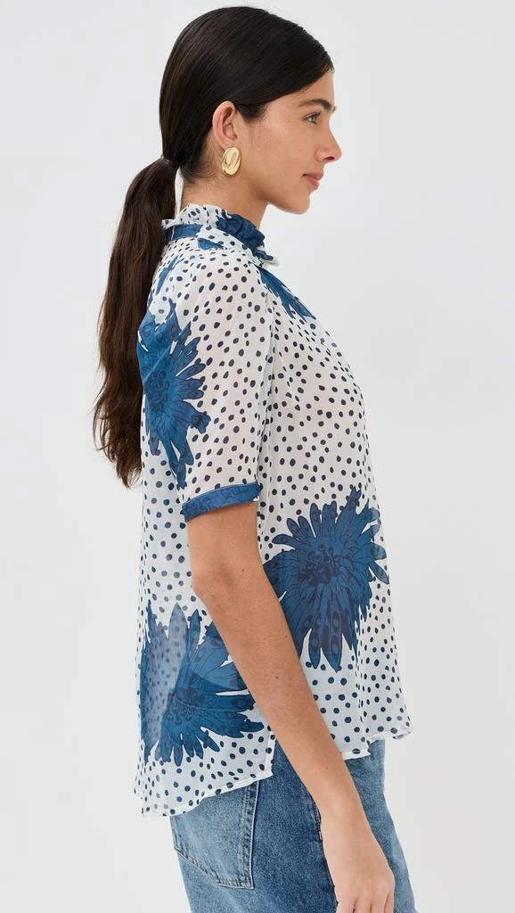 Alix of Bohemia Winn Indigo Dahlia Shirt 3