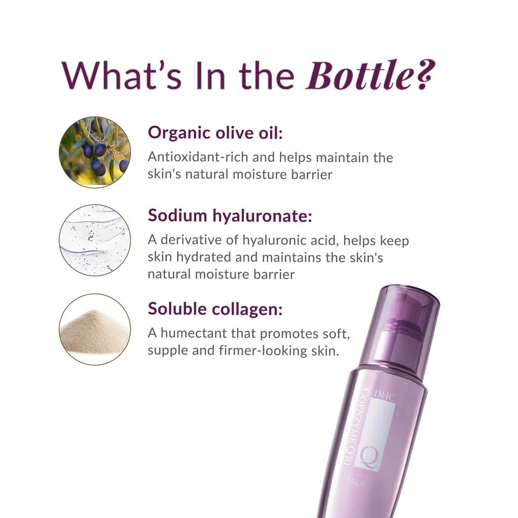 DHC DHC CoQ10 Milk Lightweight Facial Moisturizer - 3.3 fl oz 5