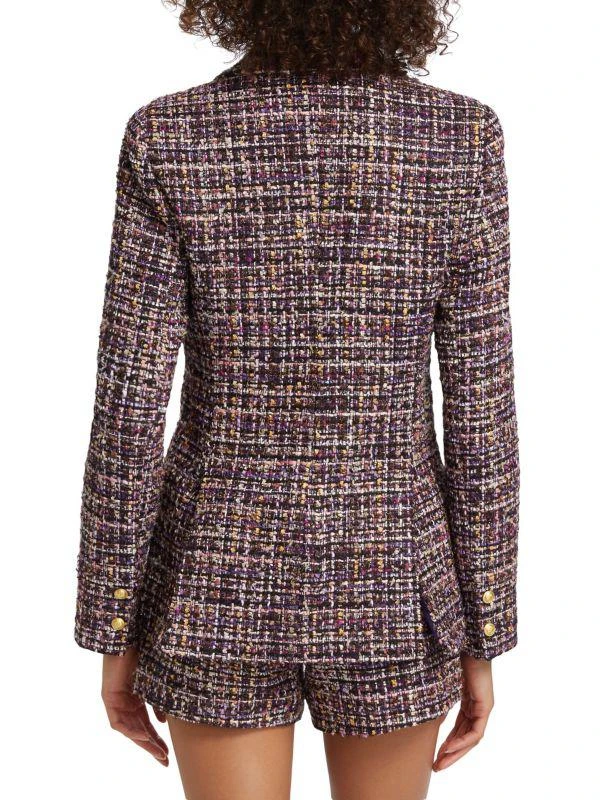 L'Agence Chamberlain Tweed Single-Breasted Blazer 2