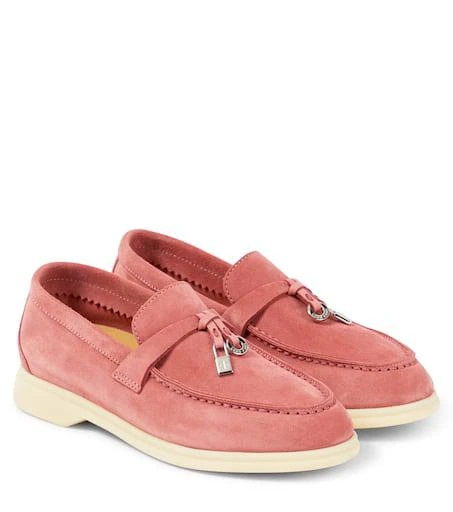 Loro Piana Summer Charms Walk suede loafers 1