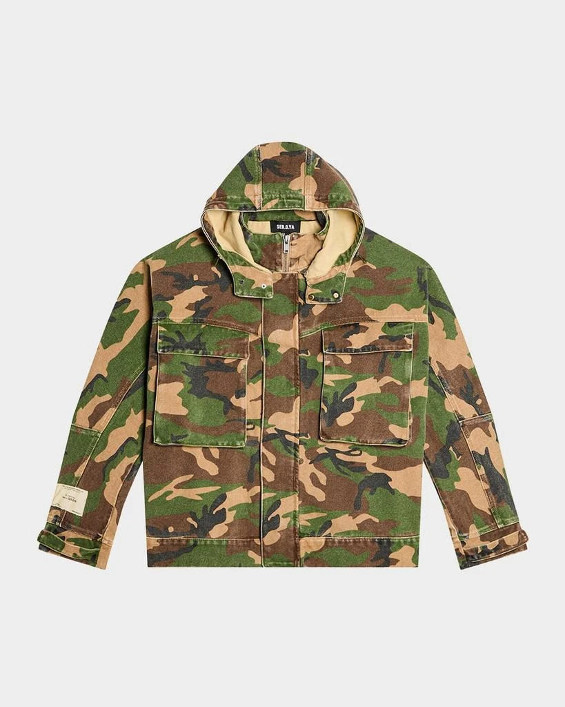 SER.O.YA Men's Emil Camo Canvas Jacket 1