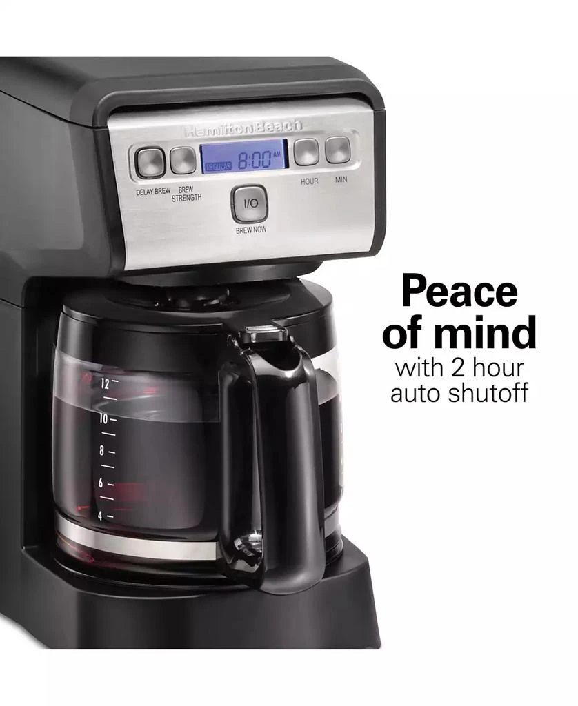 Hamilton Beach 12-Cup Compact Programmable Coffee Maker 4