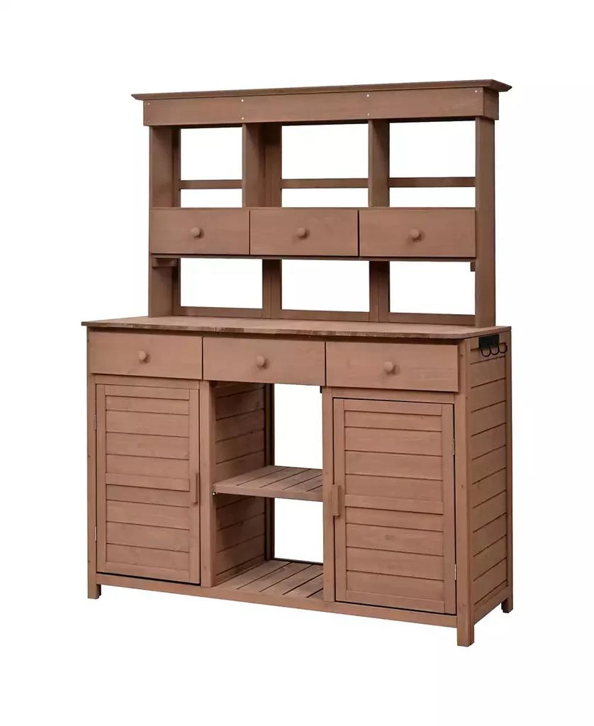 Streamdale Furniture Garden Potting Bench with Hutch
Storage 7