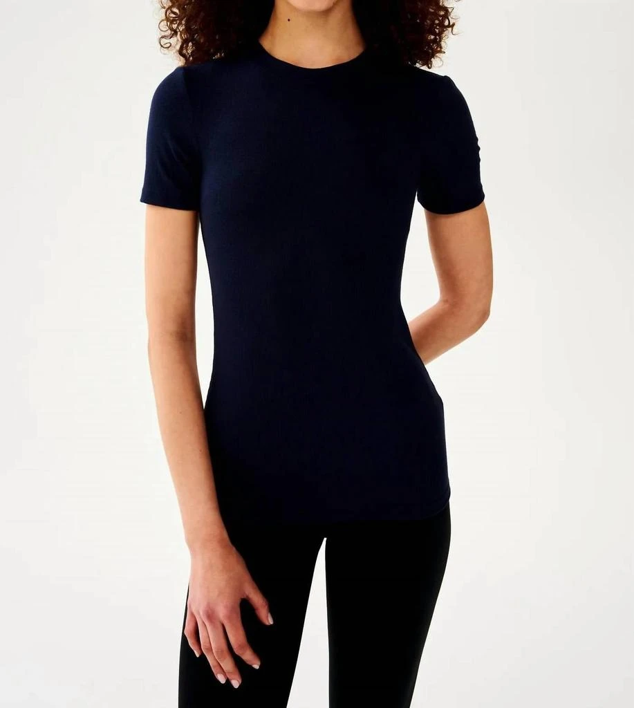 Splits59 Splits59 - Louise Rib Short Sleeve Top 1