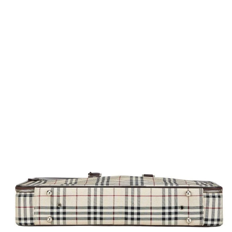 Burberry Nova Check Canvas Leather Briefcase 3