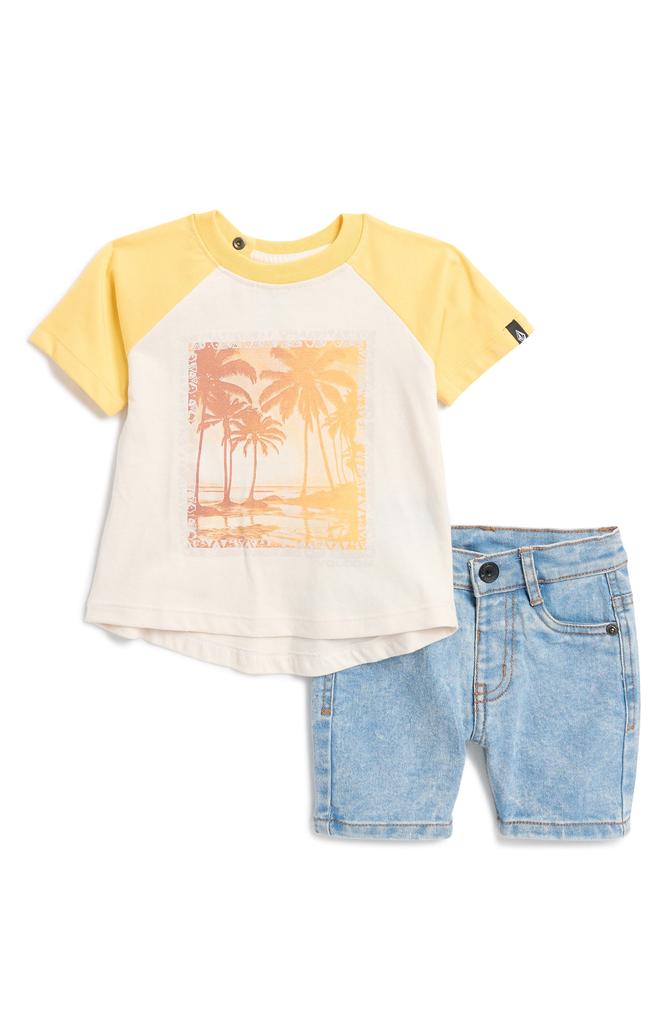 Volcom Raglan Sleeve T-Shirt & Shorts Set