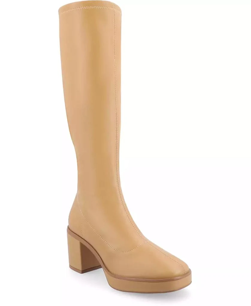 Journee Collection Women's Alondra Wide Width Platform Knee High Boots 1