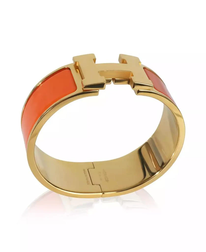 Pre-Owned HERMÉS Hermes Gold-Plated  Clic Clac In Organe Fruite Bracelet 2