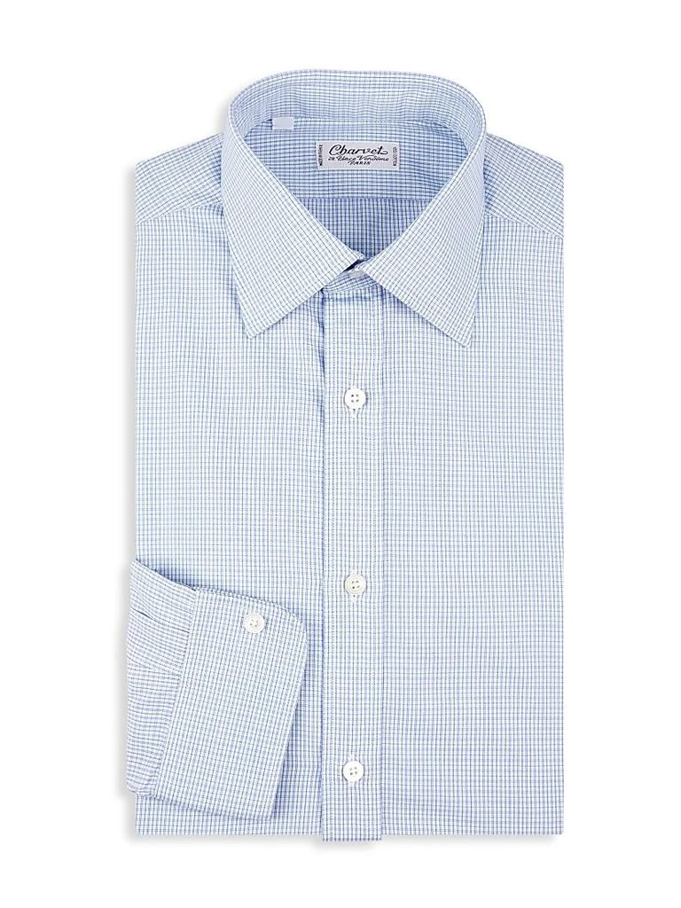 Charvet Check Cotton Dress Shirt 1