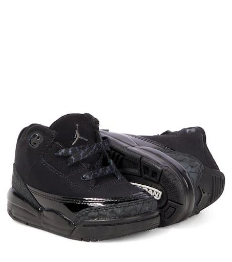 NIKE Baby Jordan 3 Retro leather sneakers 5