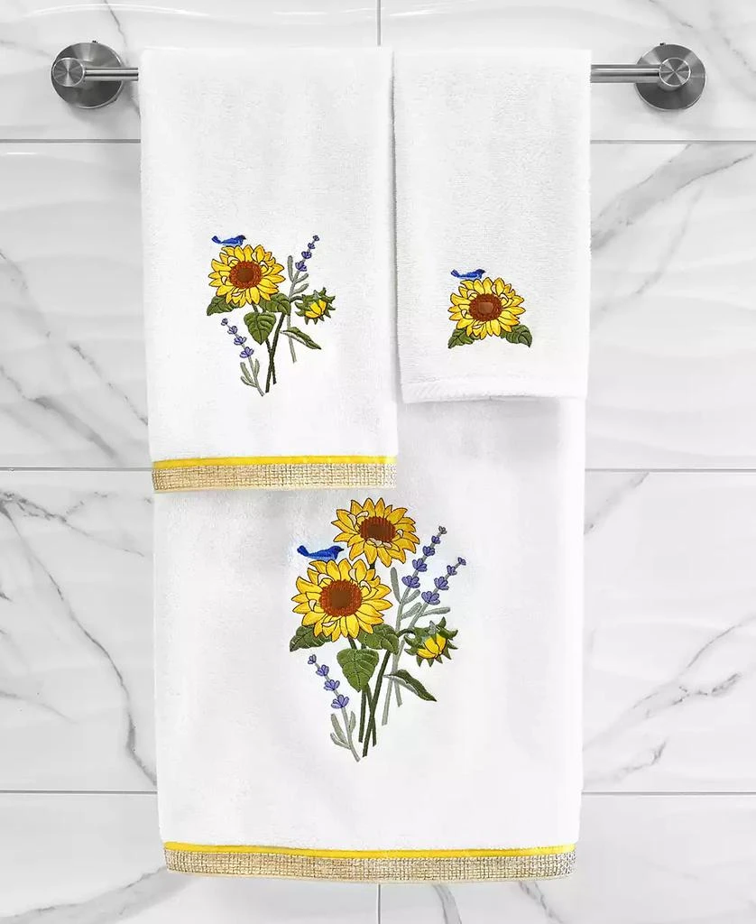 Linum Home Textiles Turkish Cotton Girasol Embellished 2-Pc. 5