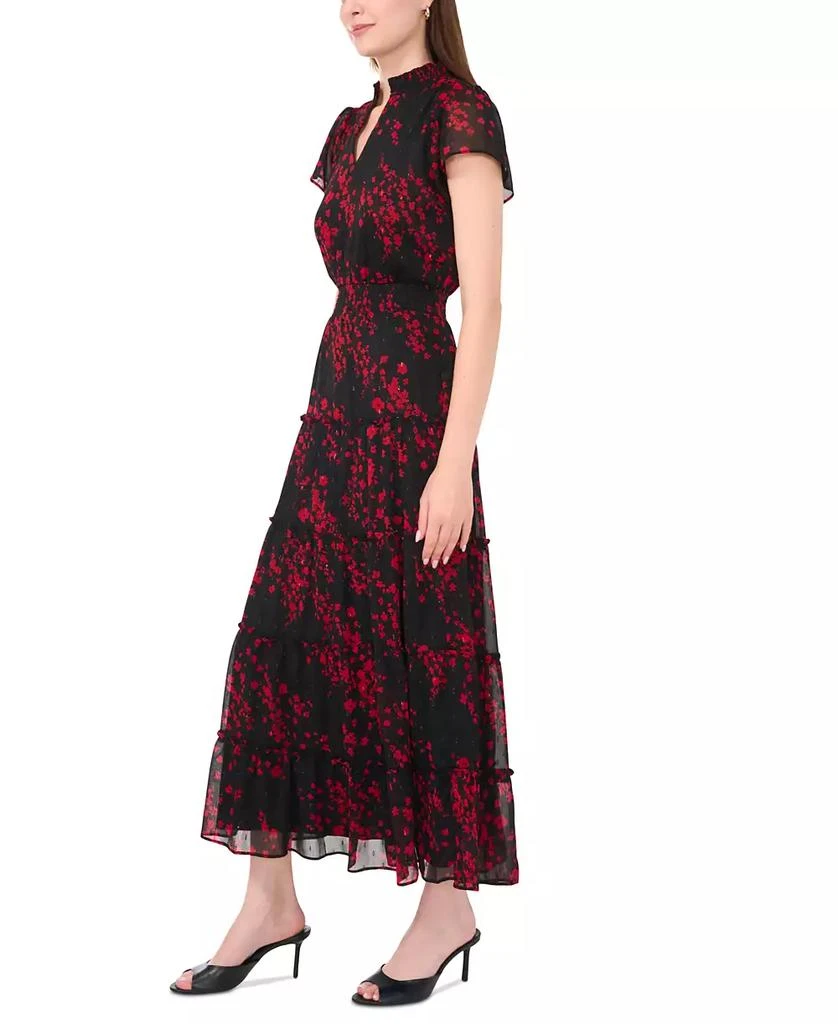 Sam & Jess Women's Printed Tiered Flutter-Sleeve Maxi Dress 2