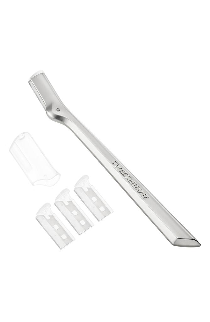 Tweezerman Stainless Steel Brow Razor Kit