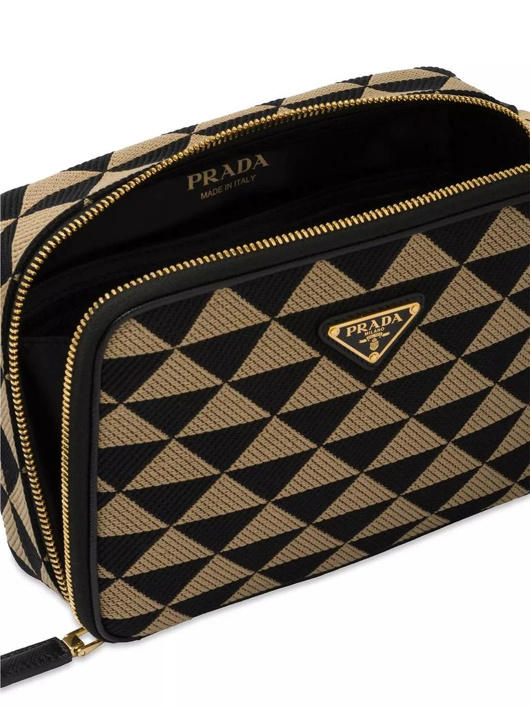 Prada Symbole Embroidered Fabric Bag 5