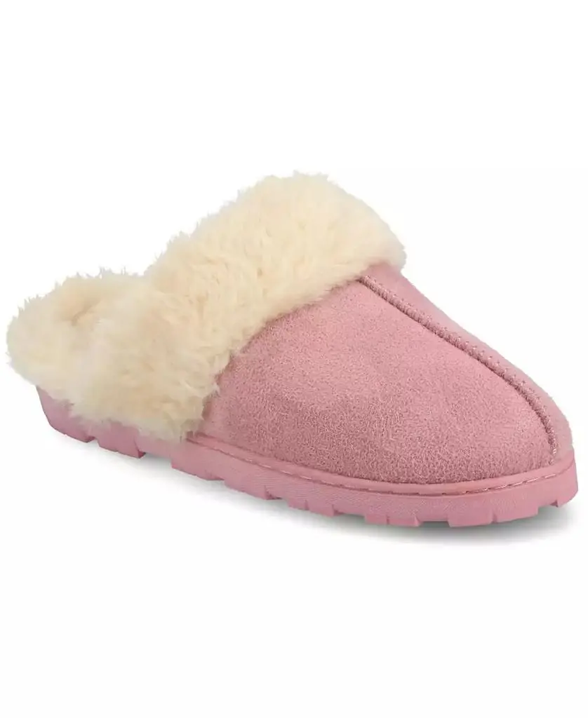 Journee Collection Women's Kalli Slip On Round Toe Scuff Slippers