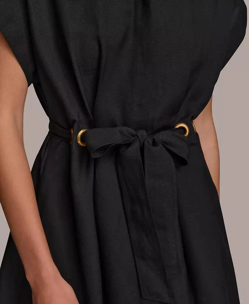 Donna Karan Women's Grommet-Trim Belted Dress 6
