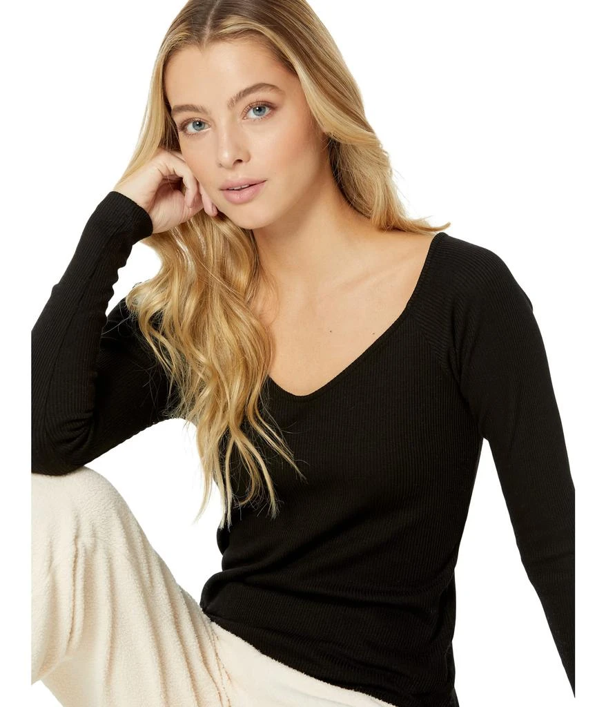 Monrow Rib V Off Shoulder Top 3