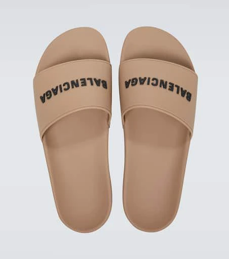 Balenciaga Pool logo rubber slides 4