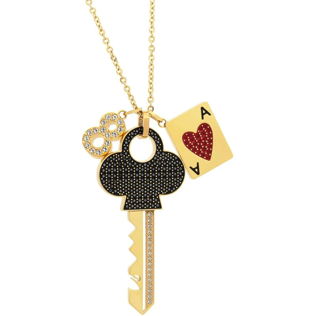 Swarovski Swarovski Women's Pendant Necklace - Optimal 23K Yellow Gold Crystal Key | 5455025 1