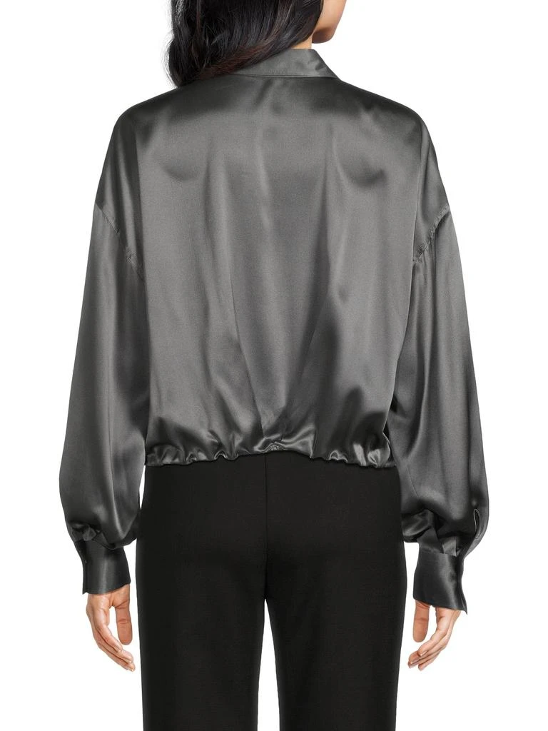 Brunello Cucinelli Stretch Silk Drop Shoulder Shirt 2