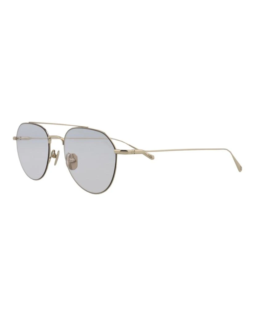 Brioni Round-Frame Titanium Sunglasses 2