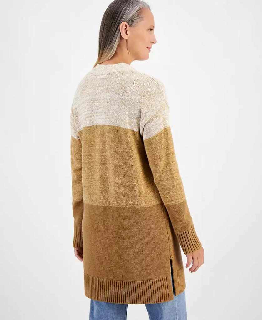 Style & Co Women's Open-Front Colorblocked Cardigan, Created for Macy's 2