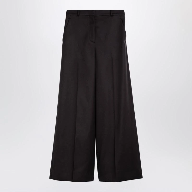 Stella McCartney Stella McCartney Dark Chocolate Wide Leg Pants In 1