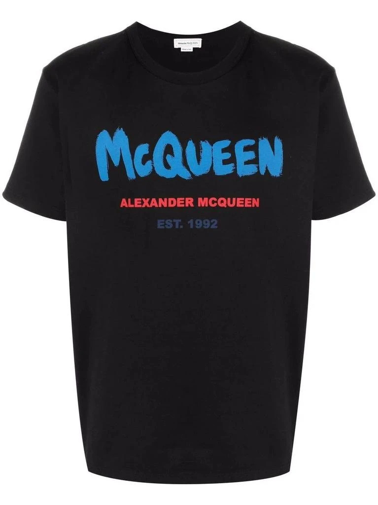 NA Logo print black T-shirt 1