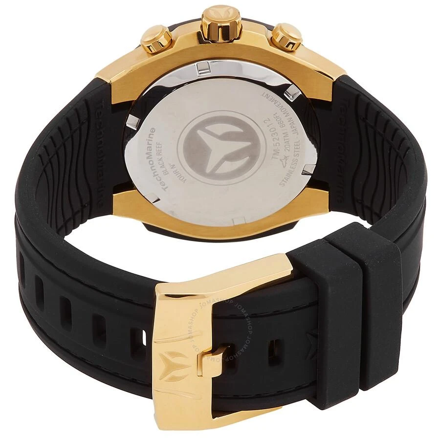 TechnoMarine Reef Black Chronograph GMT Quartz Black Dial Men's Watch TM-523012 3