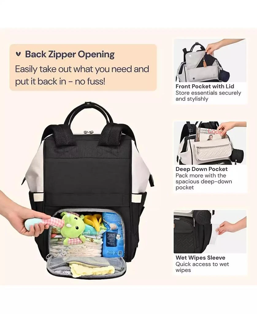 BabbleRoo Kids Diaper Bag Backpack Ultimate Bag Versatile Diaper Bag for Modern Parents 4