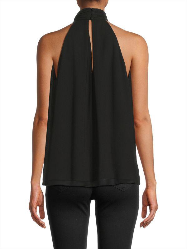 UNGARO Shilo Floral Sleeveless Blouse