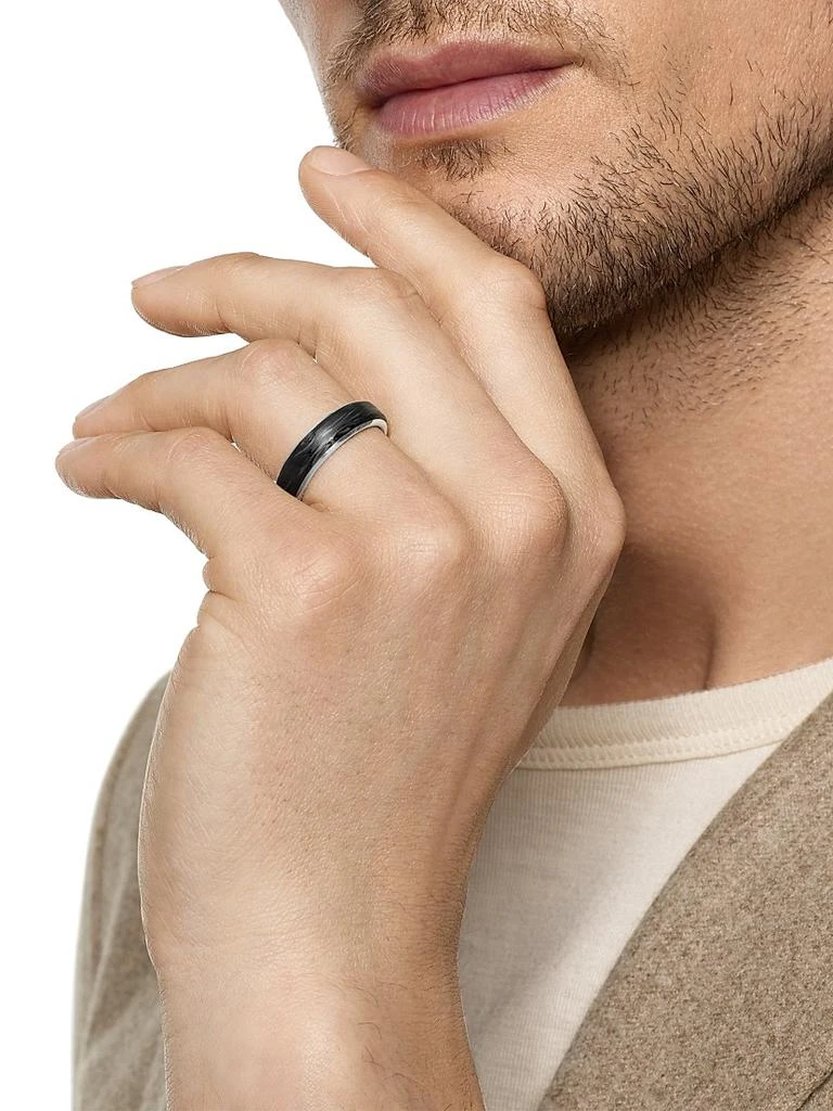 David Yurman Streamline Band Ring in 18K White Gold 2