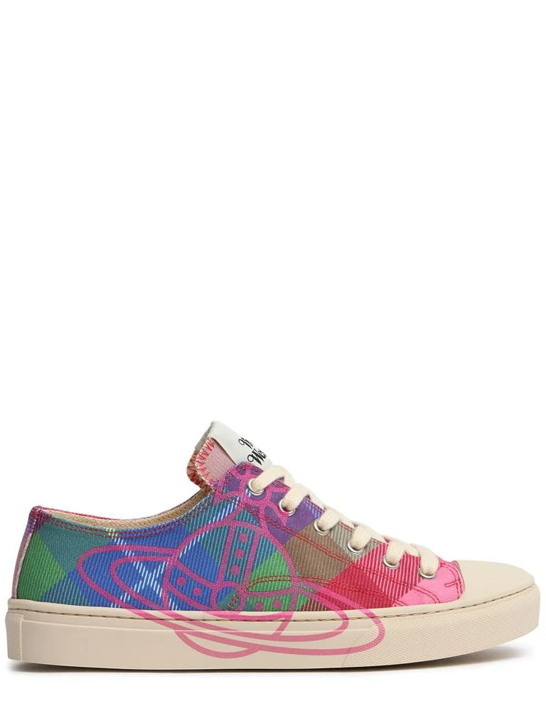 Vivienne Westwood 10mm Plimsoll Canvas Low Top Sneakers 1